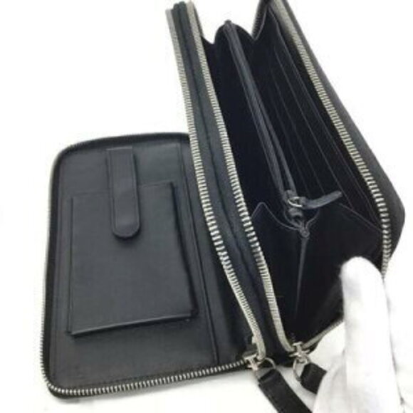 Gucci Organizer Travel GG Shier Leather Black - Picture 10 of 12